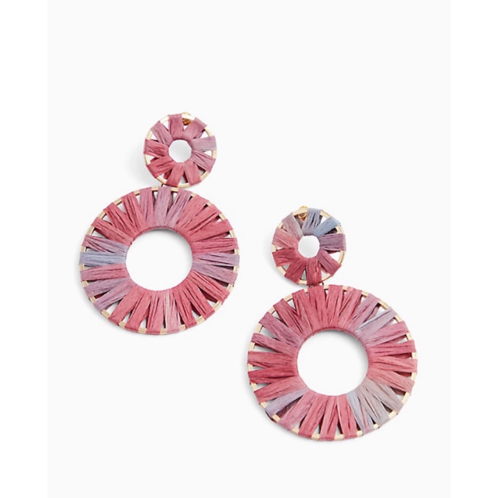 NWT - Elegant Pink and Purple Earrings